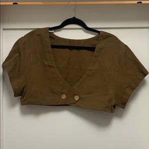 FP Olive 2-Way Crop Top